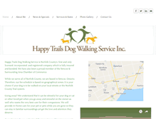Tablet Screenshot of happytrailsdogs.com